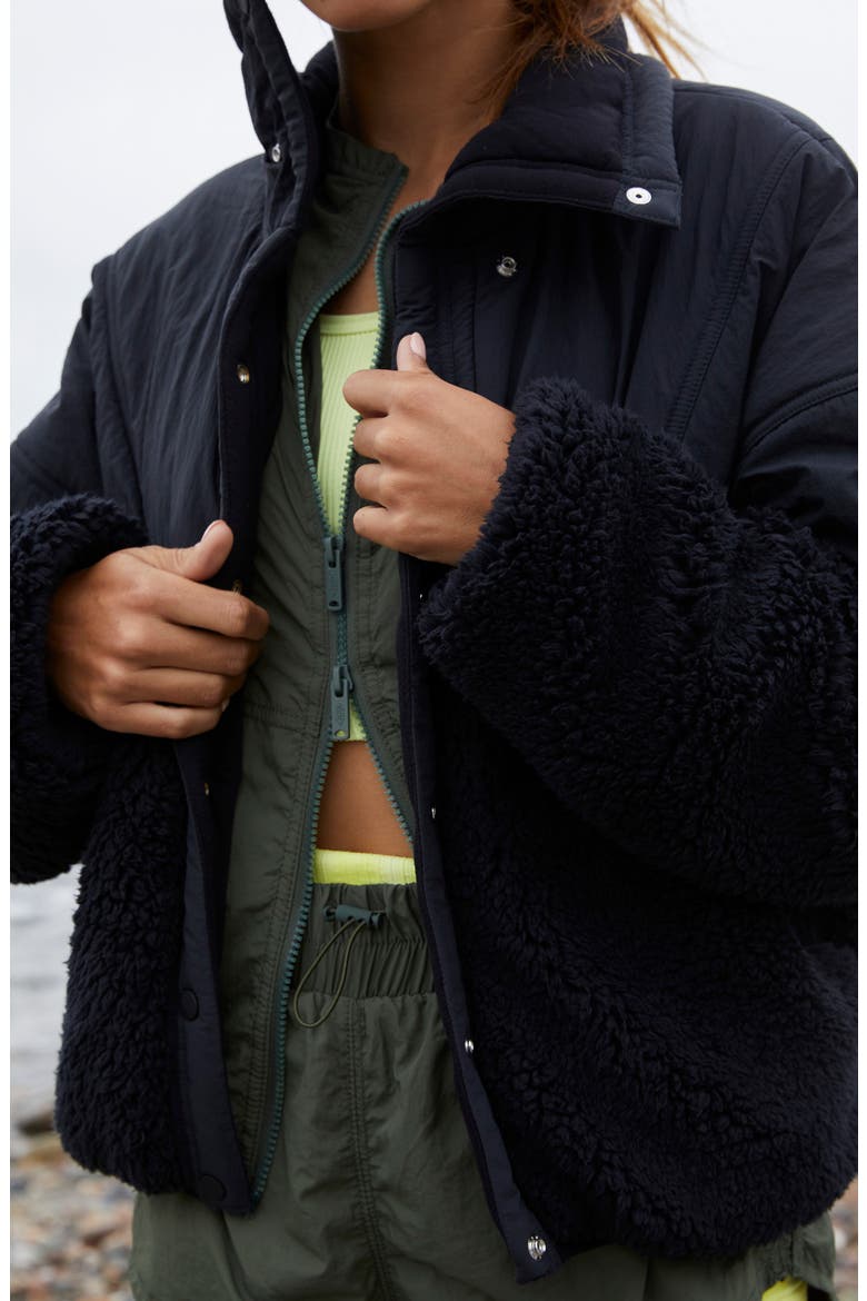 Adventure Awaits Fleece Jacket, Alternate, color, BLACK