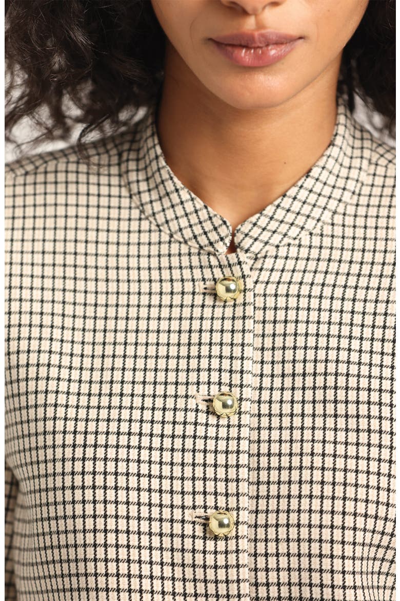 Grace Short Sleeve Jacket, Alternate, color, BISCUIT MULTI