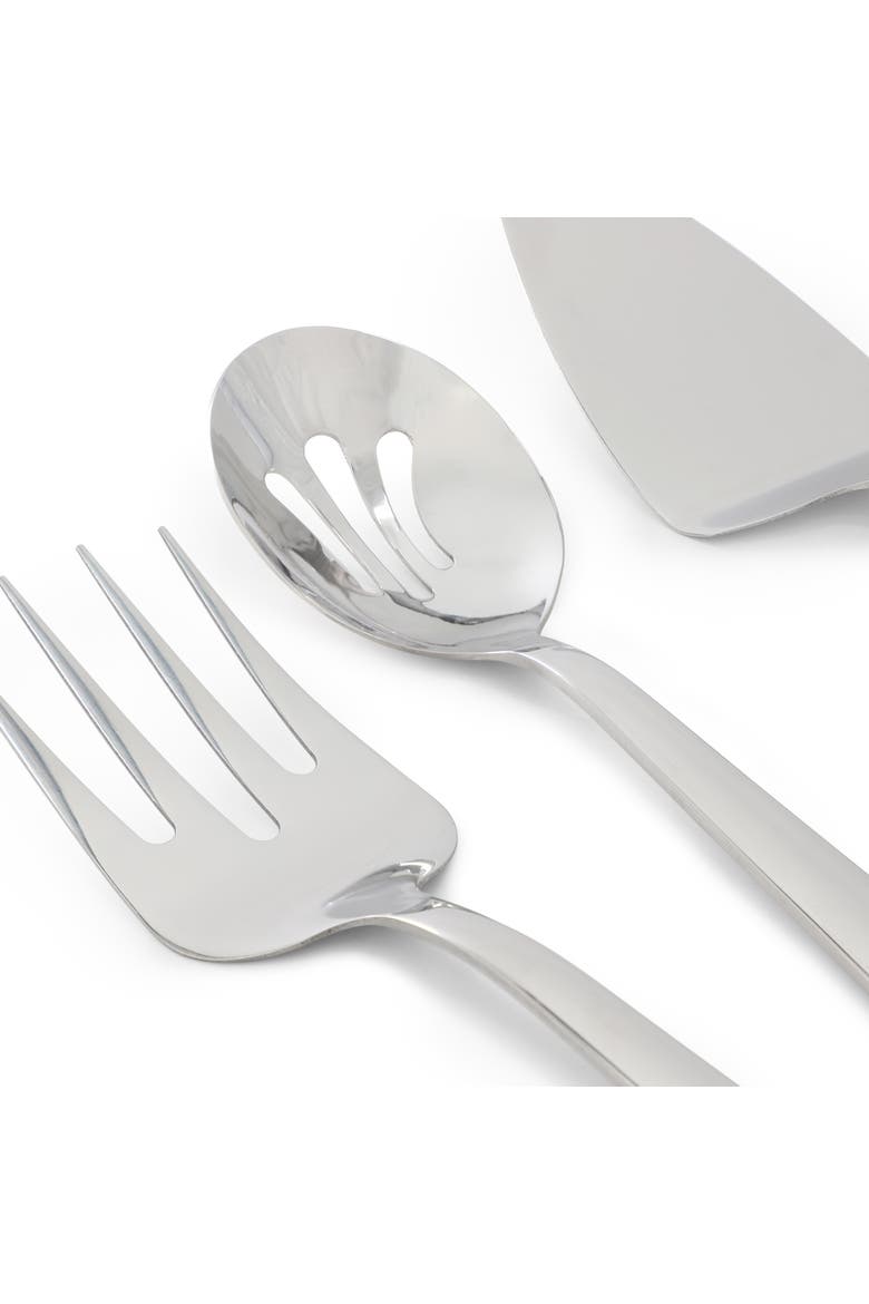 Eastleigh 6 Piece Stainless Steel Hostess Set with Mirror Polish Finish, Alternate, color, Metallic Silver