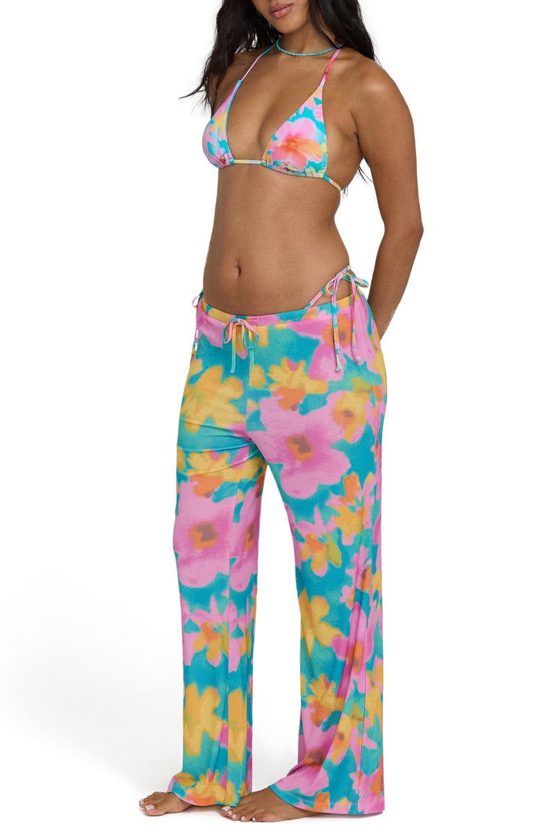 Billabong Lookin' Fresh Print Cover-Up Pants, Alternate, color, Ocean Spray
