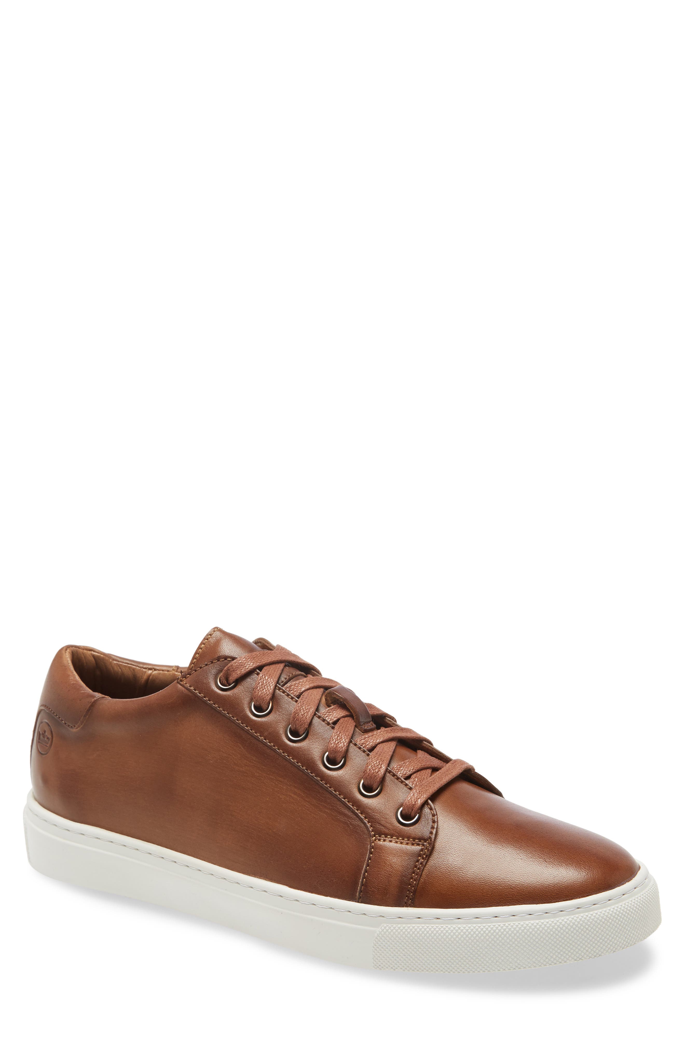 Crown Sneaker, Main, color, COGNAC