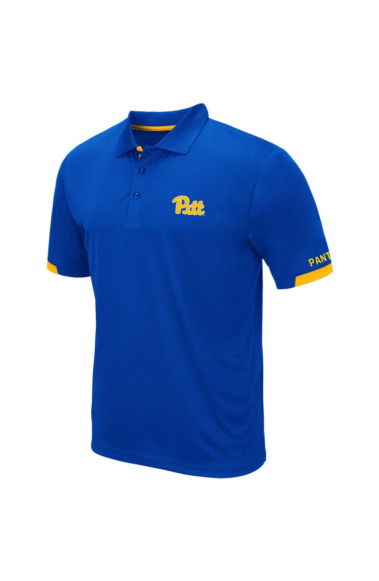 COLOSSEUM Men's Colosseum Royal Pitt Panthers Santry Lightweight Polo, Alternate, color, Royal