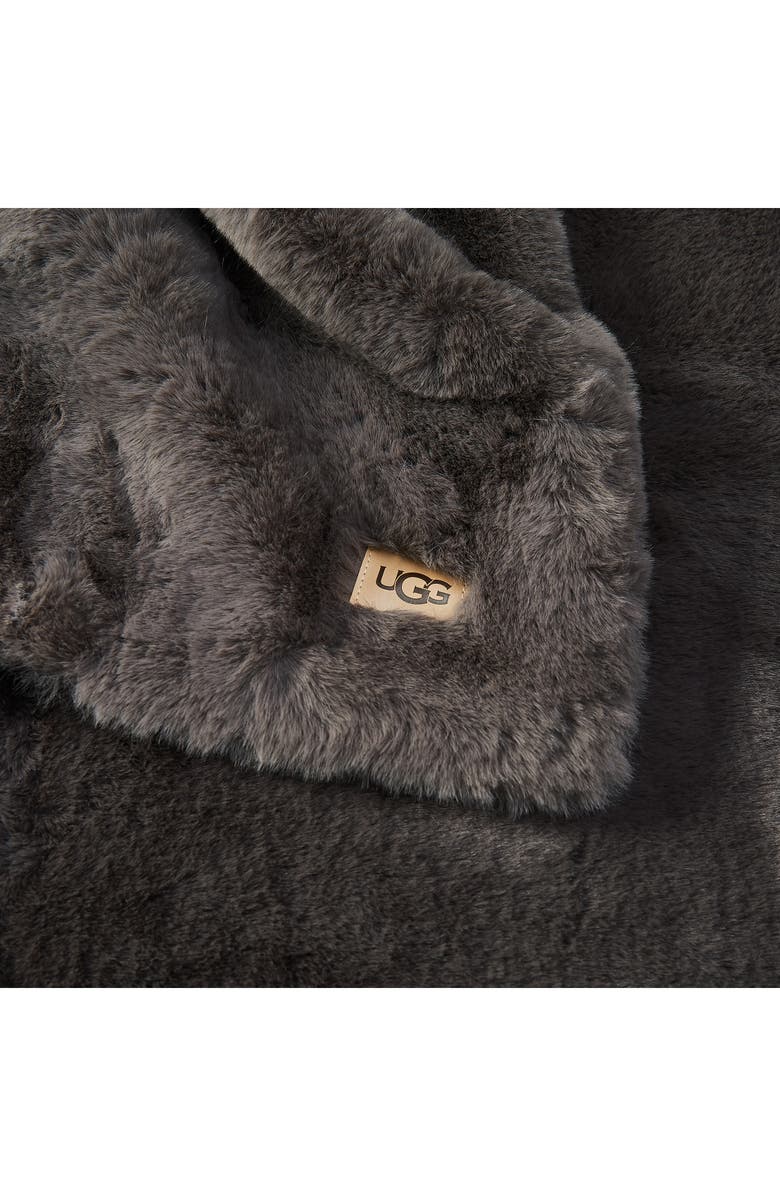 UGG<sup>®</sup> Euphoria Throw Blanket, Alternate, color, Charcoal/Charcoal