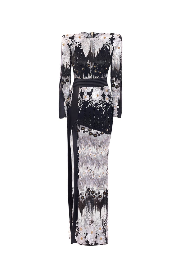 L'Artiste Gown, Alternate, color, Black/White