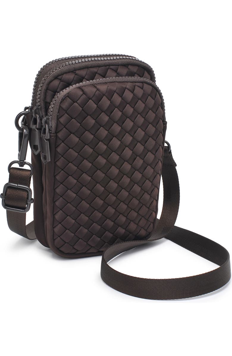 Sol and Selene Divide & Conquer - Woven Neoprene Bag, Alternate, color, Chocolate
