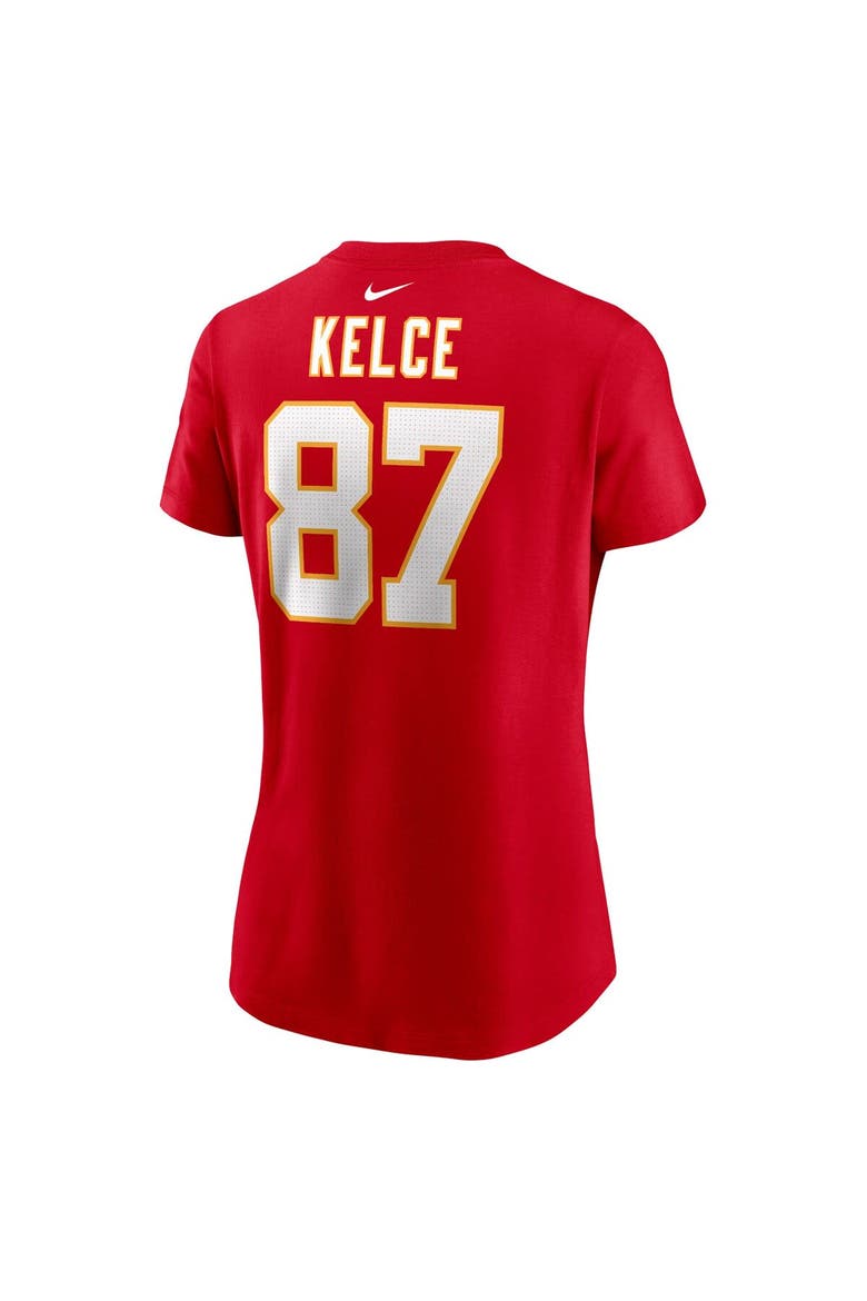 Women's Nike Travis Kelce Red Kansas City Chiefs Player Name & Number T-Shirt, Alternate, color, Red
