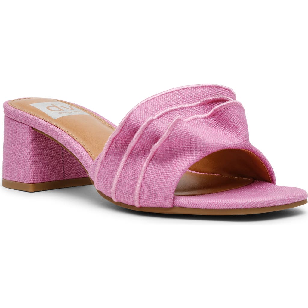 Dolce Vita Dv By Linnen Slide Sandal In Pink
