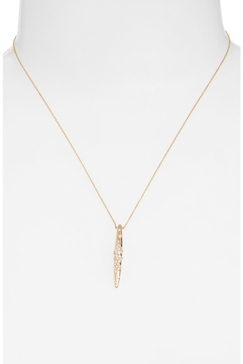 Cynthia Rose Spike Diamond Pendant Necklace, Alternate, color, YELLOW GOLD