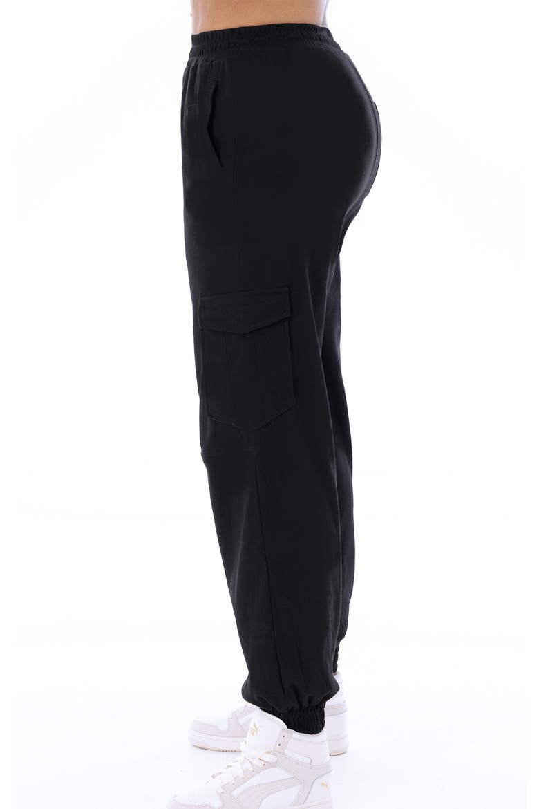 Unisex Cargo Joggers, Alternate, color, BLACK