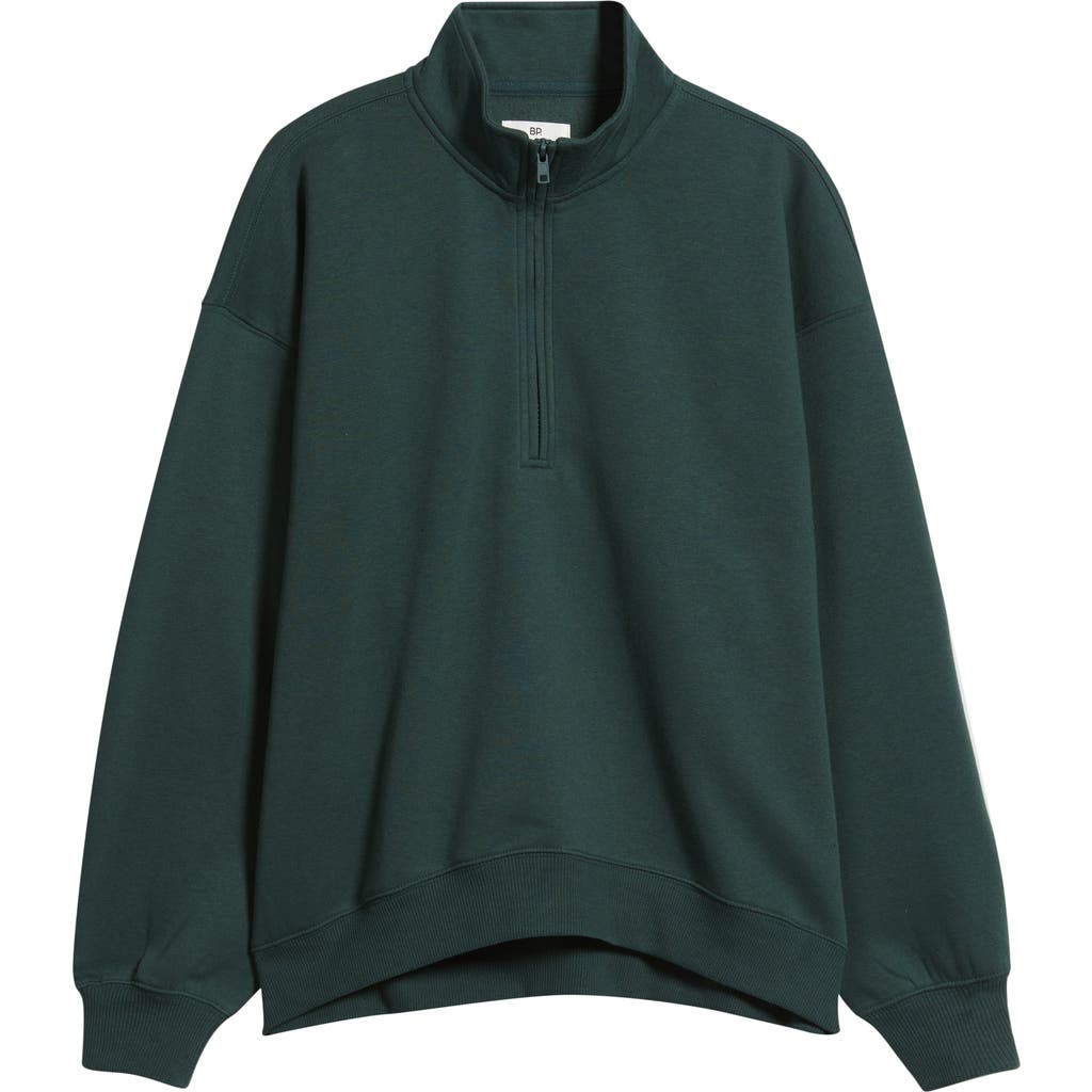 Bp. Relaxed Quarter Zip Pullover In Gray
