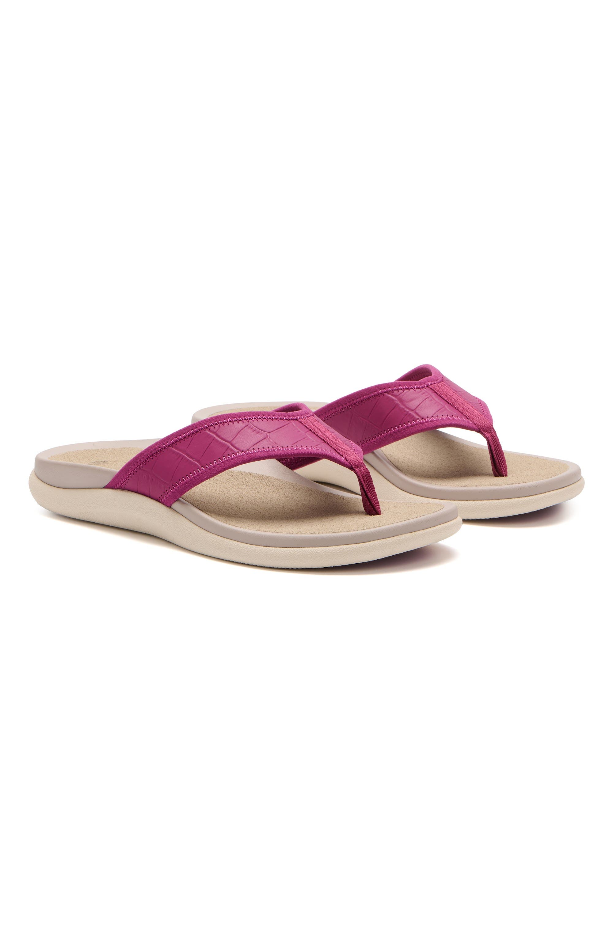 Laguna Sandal, Alternate, color, Raspberry - Regular