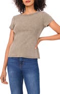 Halogen® Ribbed Washed T-Shirt