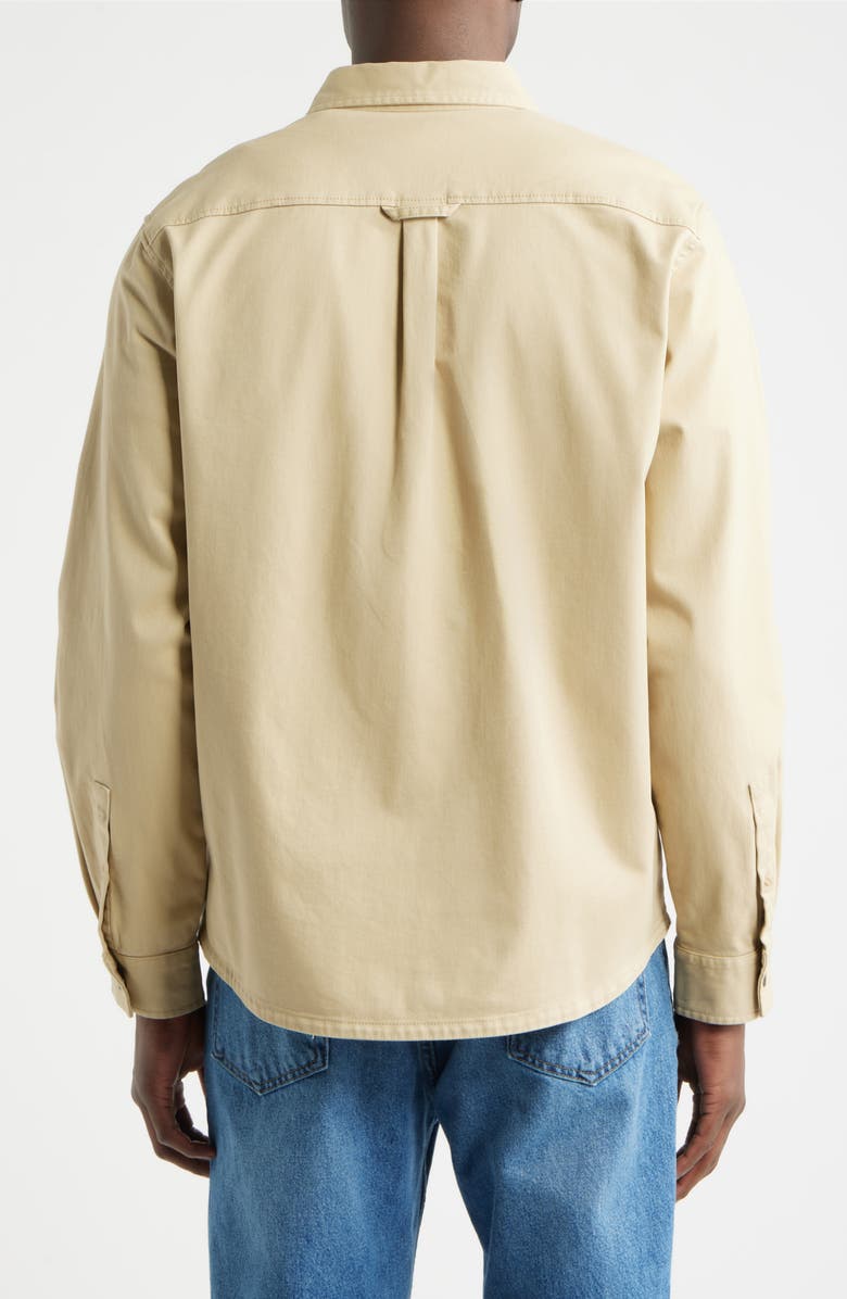 Pendleton Cotton Stretch Twill Work Shirt, Alternate, color, Tan/ Bridge Creek