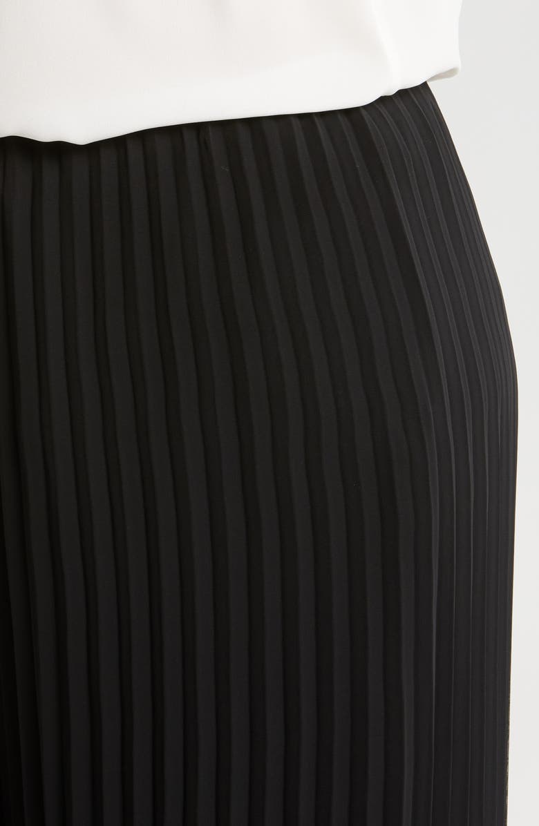 Alex Evenings Pleated Wide Leg Chiffon Pants, Alternate, color, 