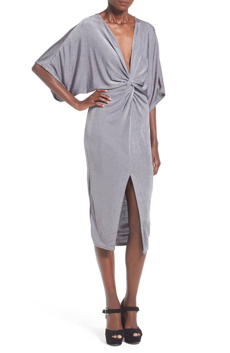 Missguided Kimono Midi Dress, Main, color,