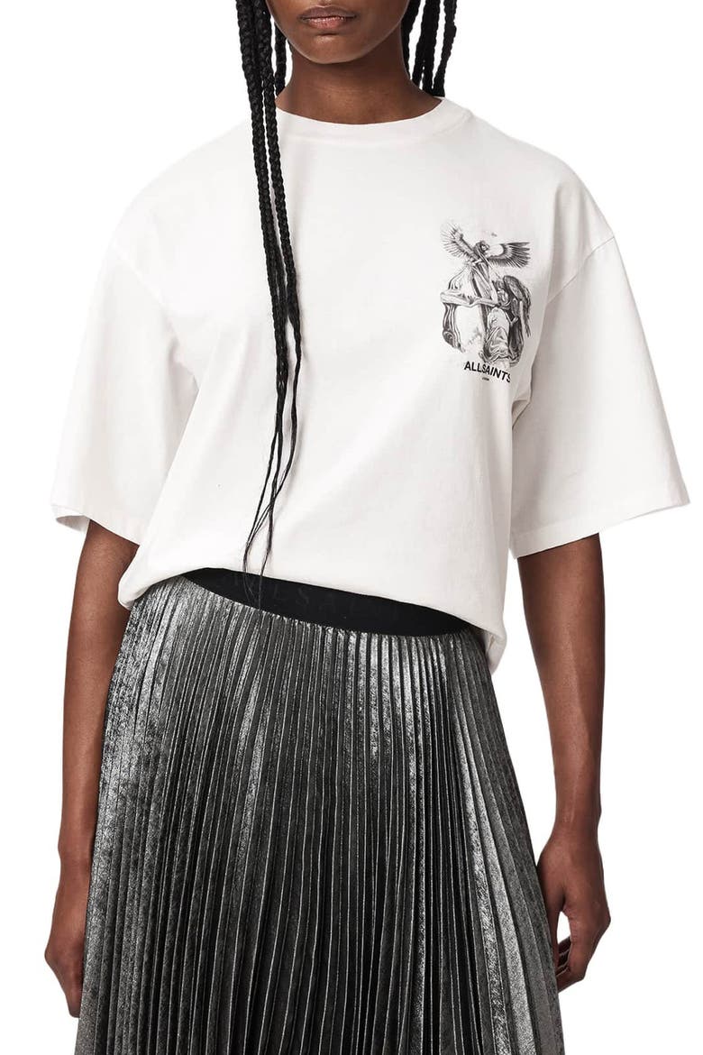 Seraph Amelie Graphic Tee, Main, color, CHALK WHITE
