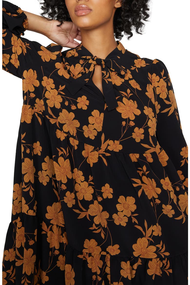 Feeling Prairie Long Sleeve Tiered Dress, Alternate, color, AUTUMN NIGHTS