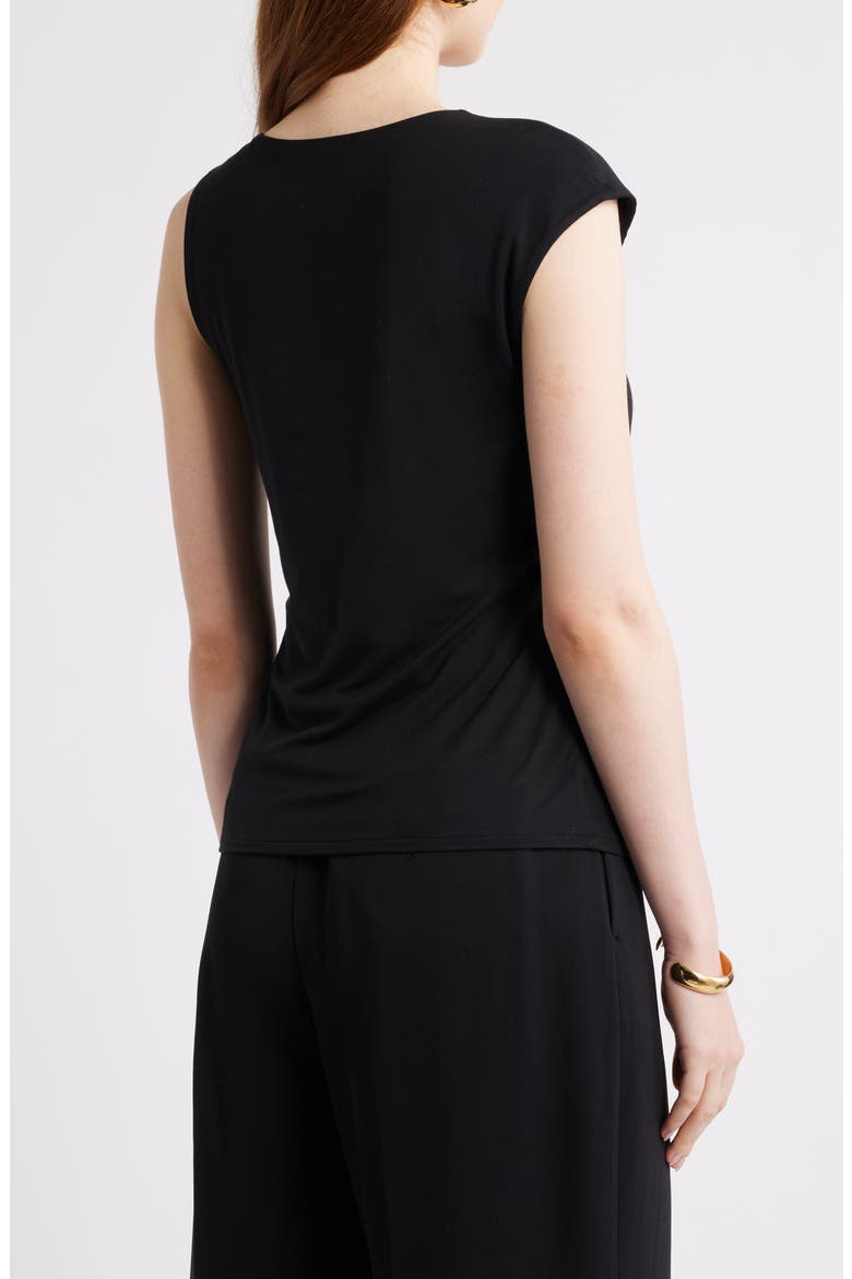 Hardware Accent Asymmetric Top, Alternate, color, BLACK
