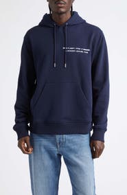 Givenchy Couture Seam Regular Fit Cotton Fleece Hoodie