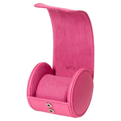 Wolf Tutti Frutti Single Watch Roll In Pink