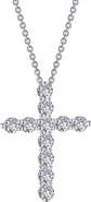Lafonn Simulated Diamond Cross Pendant Necklace