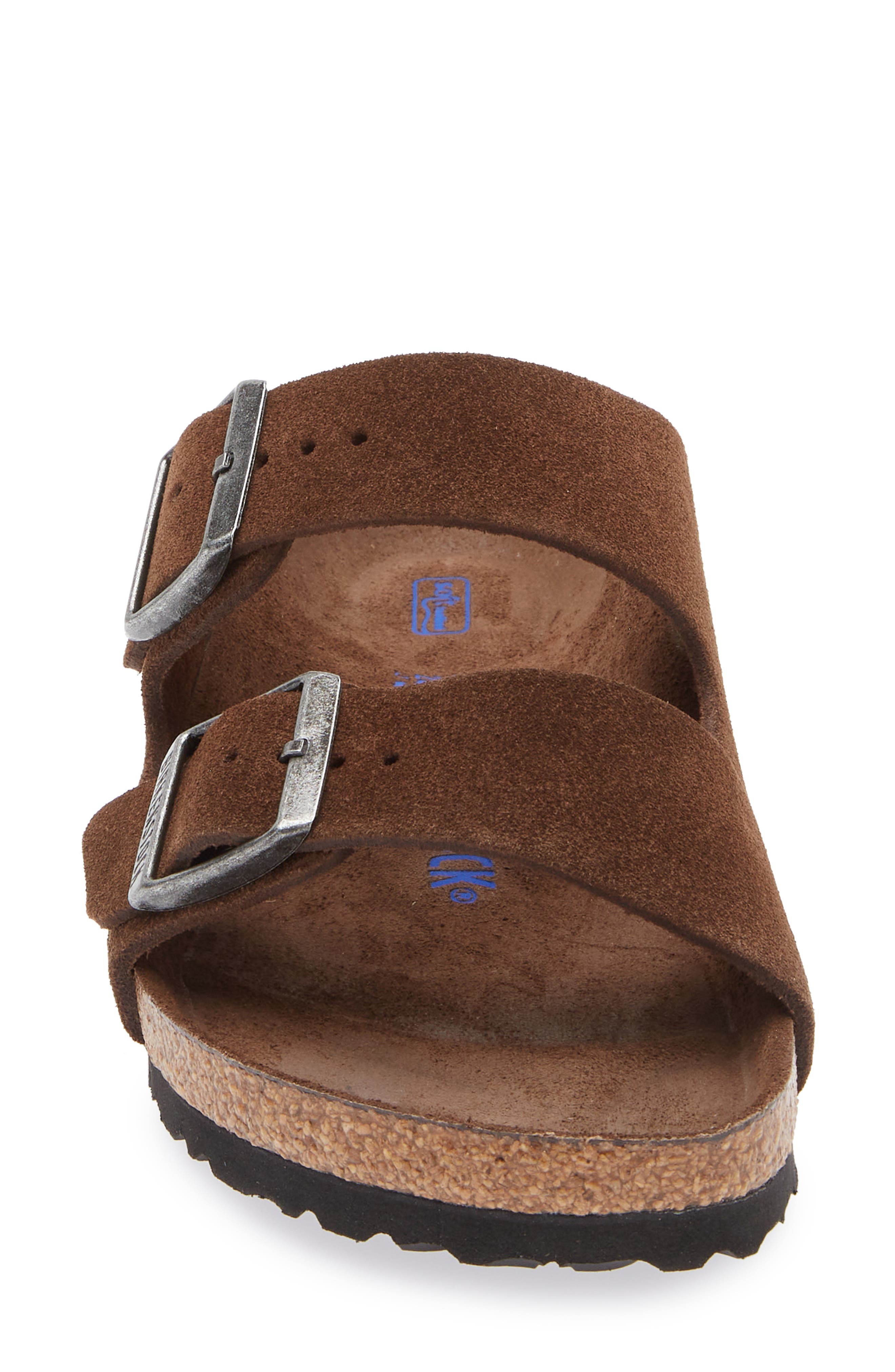 Birkenstock Arizona Soft Footbed Slide Sandal, Alternate, color, Carafe Suede