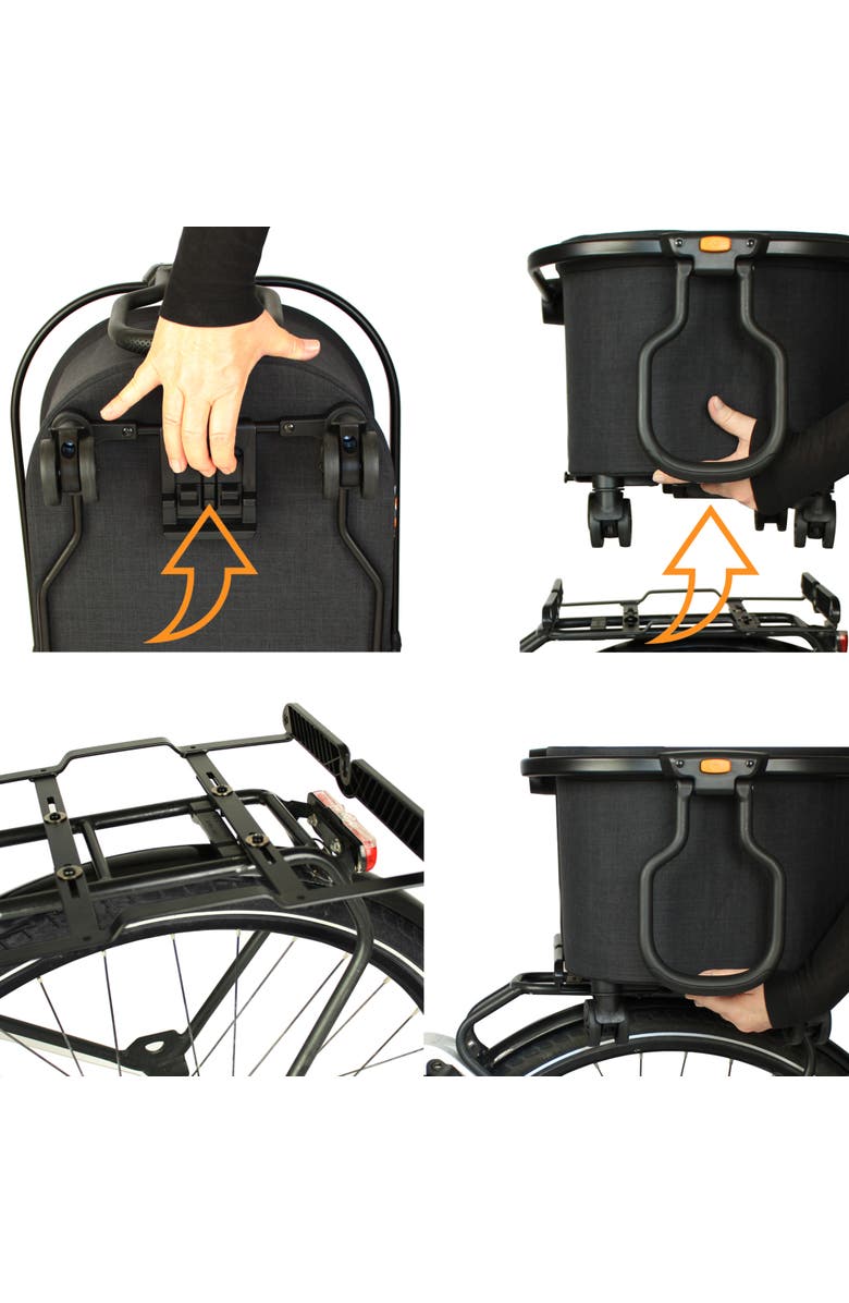 My Duque MULTI Bicycle Pannier Basket Utility Cart, Alternate, color, Black