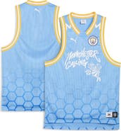 PUMA Men's Puma Light Blue Manchester City 2025 FIFA Club World Cup dryCELL Basketball Jersey