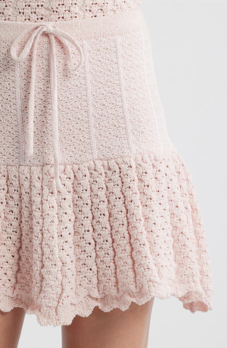 DELUC Capri Crochet Stitch Skirt, Alternate, color, Pink
