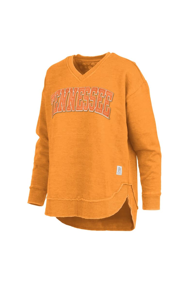 Women's Pressbox Tennessee Orange Tennessee Volunteers Westin Poncho V-Neck Pullover Sweatshirt, Alternate, color, Tennessee Orange