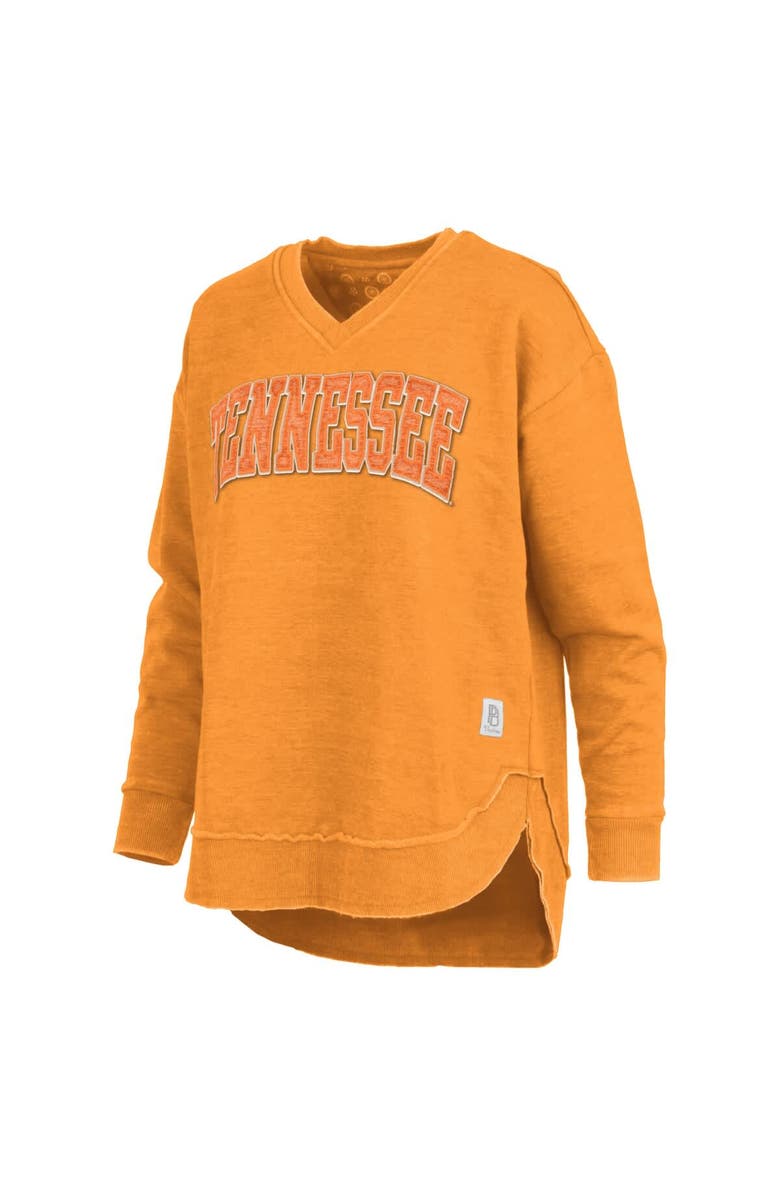 PRESSBOX Women's Pressbox Tennessee Orange Tennessee Volunteers Westin Poncho V-Neck Pullover Sweatshirt, Alternate, color, Tennessee Orange