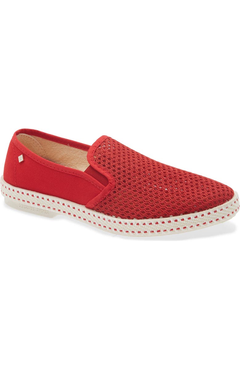 Rivieras 'Classic' Slip-On, Main, color, Rouge