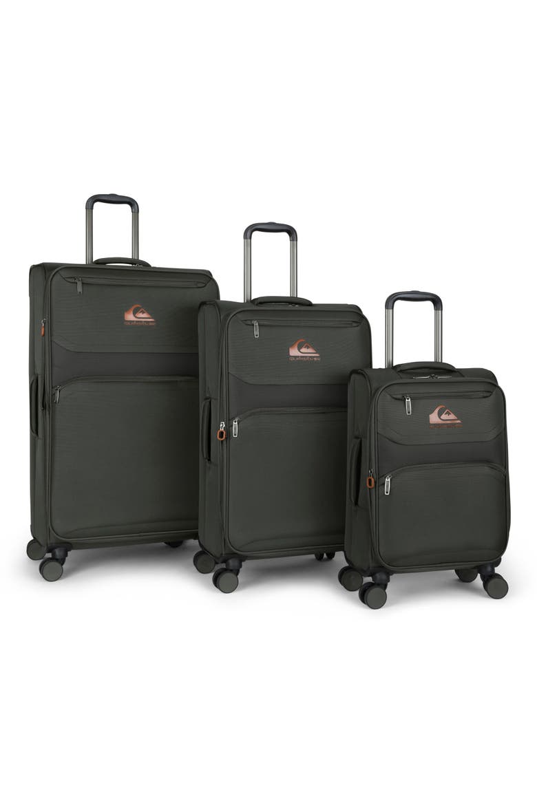 Buxton 3 Piece Set (20"/26"/30") Softside Expandable Luggage with Spinner Wheels, Main, color, Charcoal