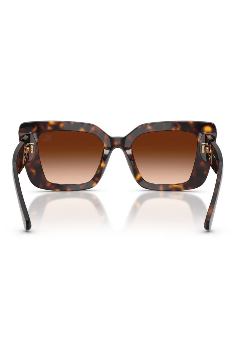 51mm Cat Eye Sunglasses, Alternate, color, DARK HAVANA / BROWN GRADIENT