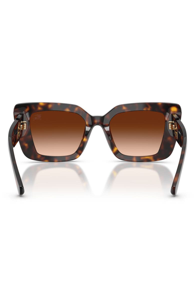 Burberry 51mm Cat Eye Sunglasses, Alternate, color, Dark Havana / Brown Gradient