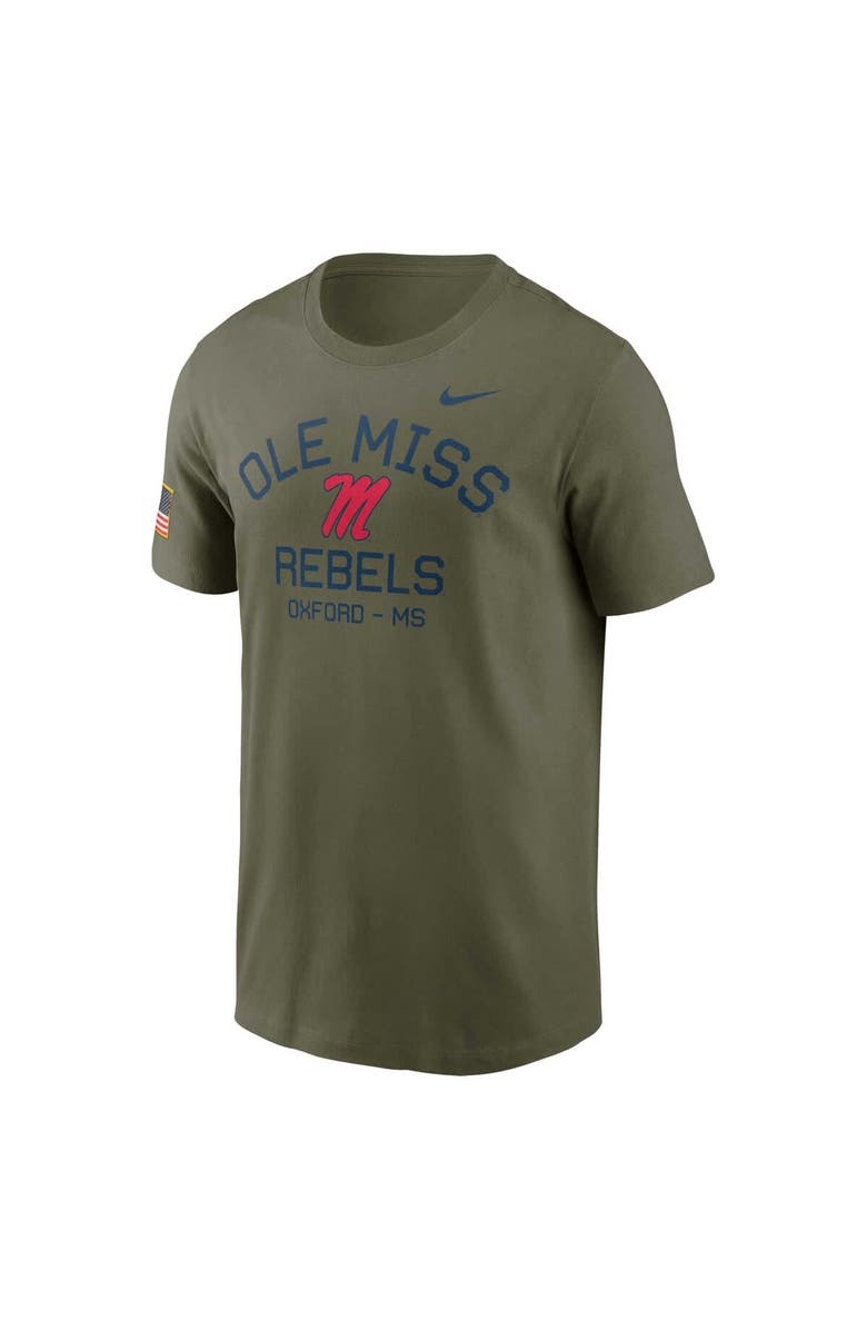 Nike Men's Nike  Olive Ole Miss Rebels 2024 Military Appreciation Performance T-Shirt, Main, color, 