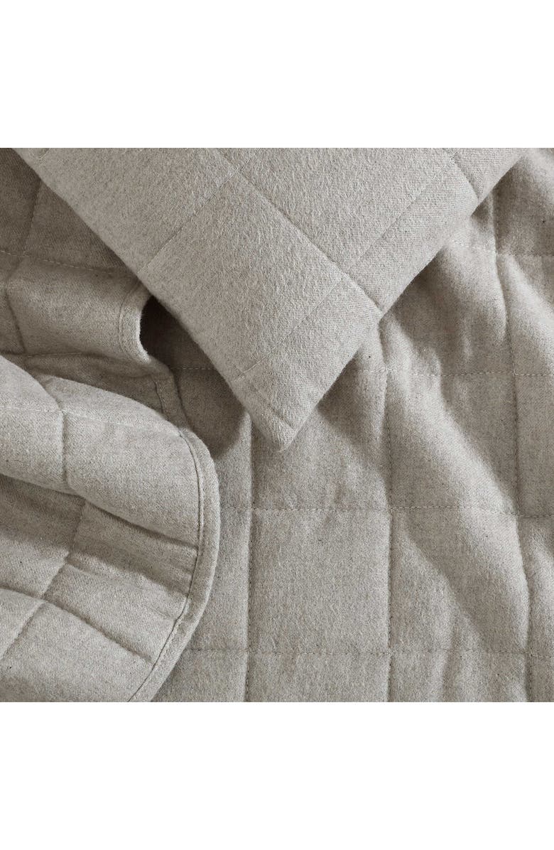 Calvin Klein Mélange Flannel Quilt, Alternate, color, Natural