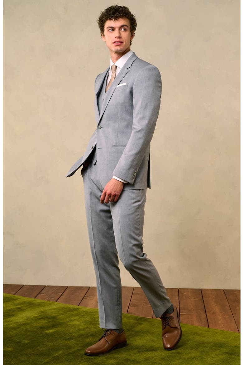 Essential Suit Jacket, Alternate, color, Sterling Grey