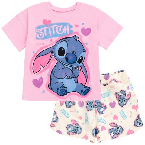 Paint Splatter Short Sleeve Tee and French Terry Shorts Outfit