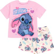 Disney Lilo & Stitch Girls' 2-Piece T-Shirt and Shorts Set