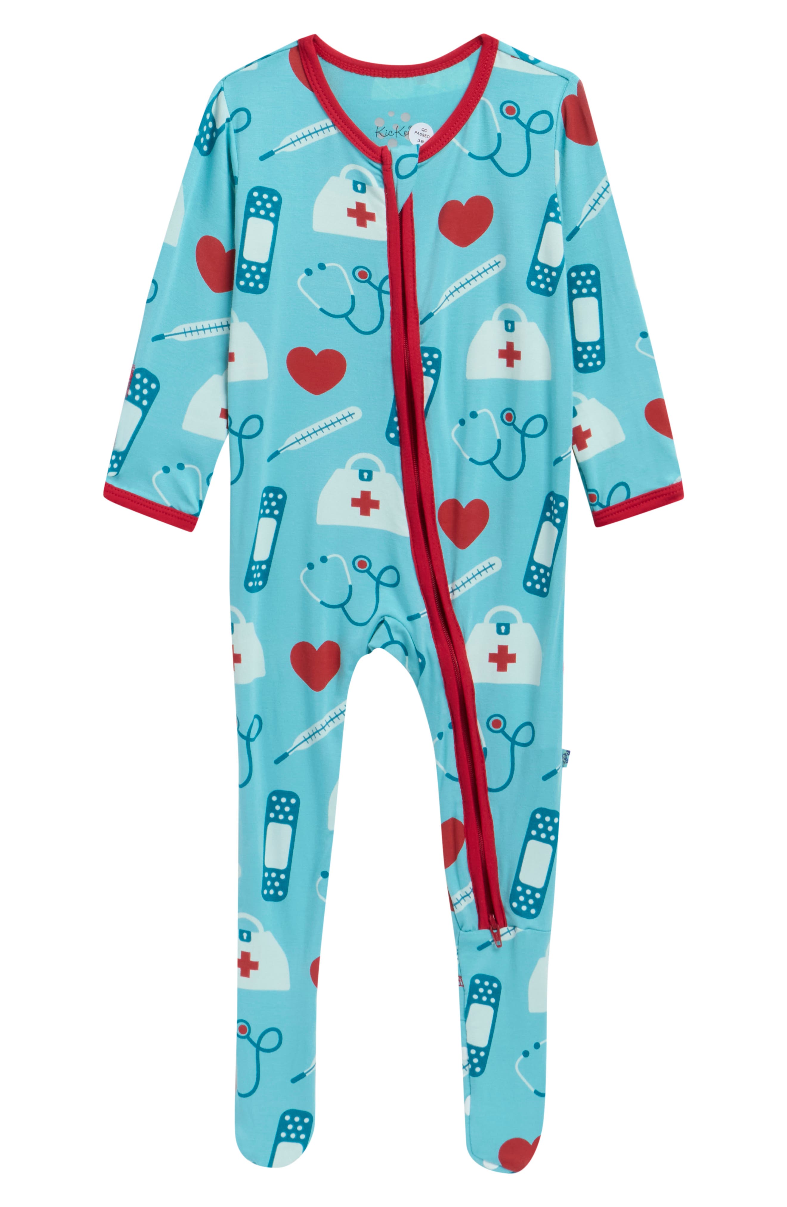 Glacier Medicine Print Zip Footie