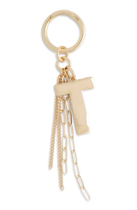 Pave Edge Initial Bag Charm