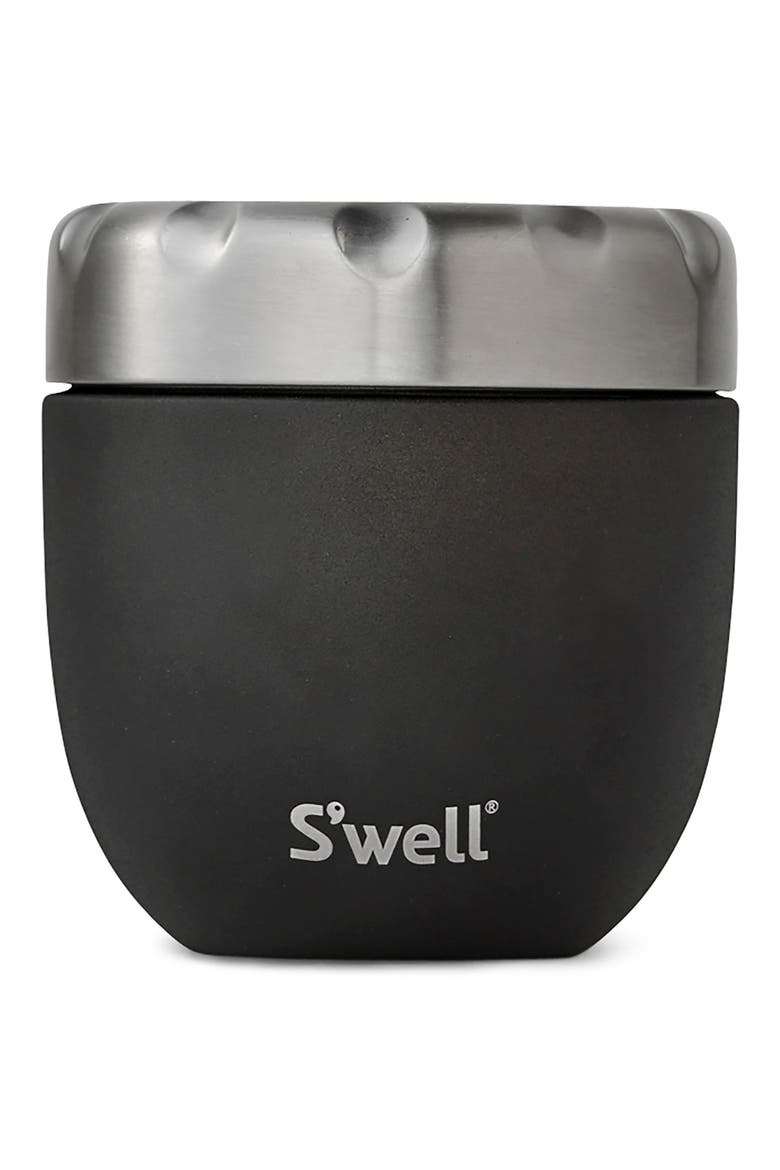 Speckled Moon Eats™ Insulated Stainless Steel Bowl & Lid, Main, color, ONYX