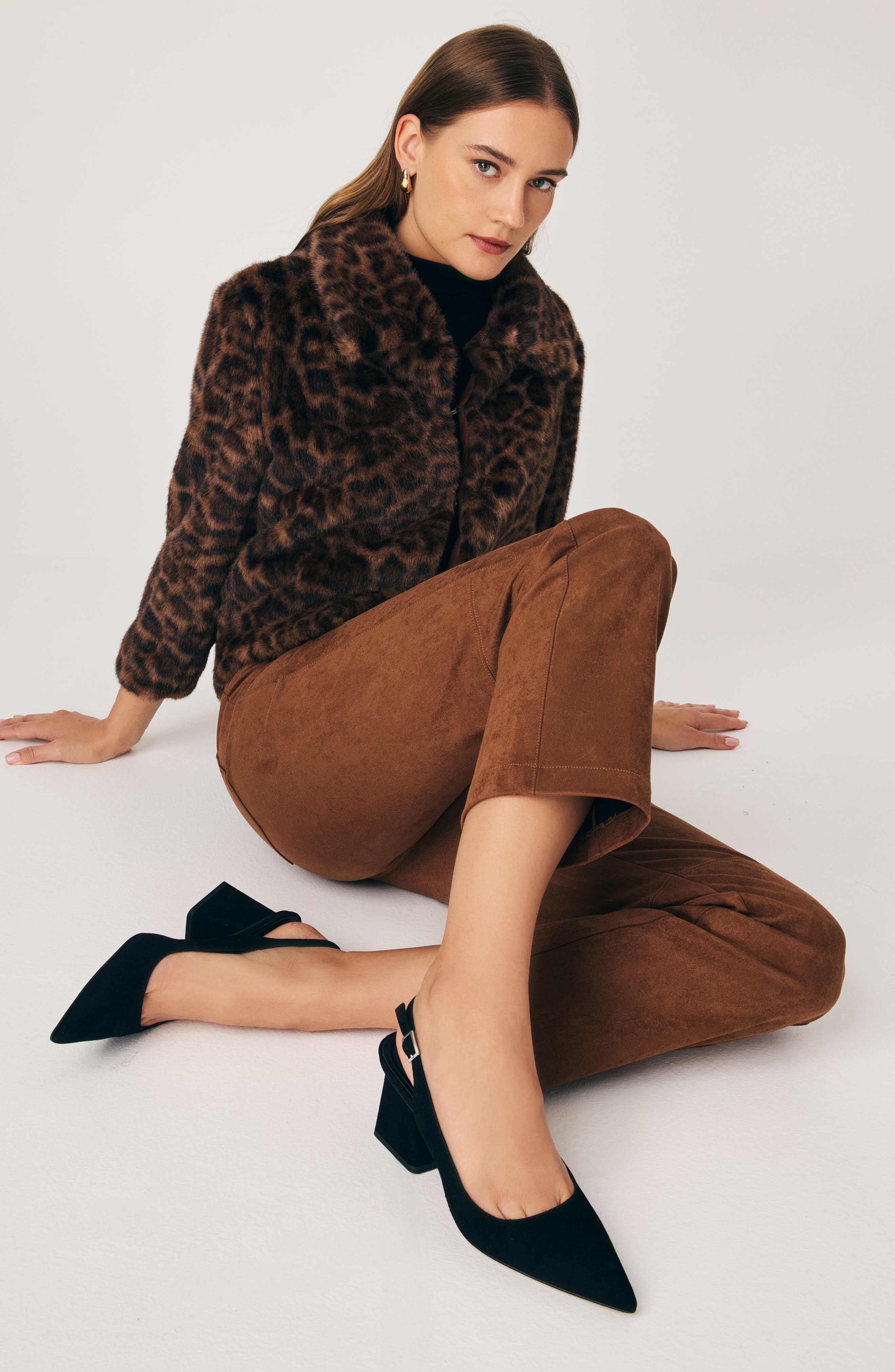 Pelle Moda Florin Slingback Pointed Toe Pump, Alternate, color, Black