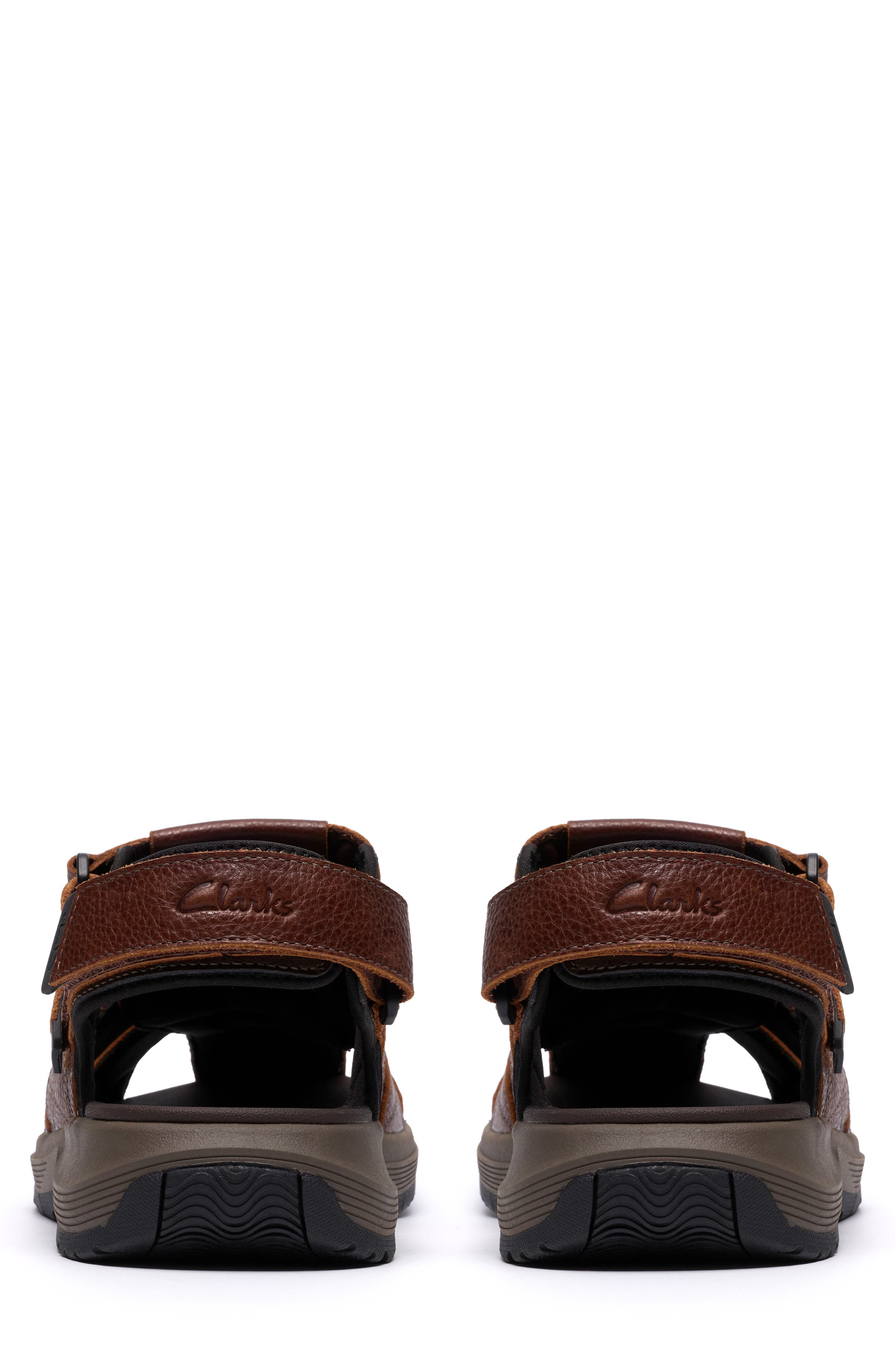 Clarks<sup>®</sup> Guideview Fisherman Sandal, Alternate, color, Brown Leather