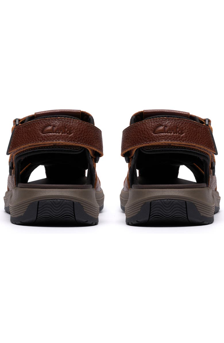 Clarks<sup>®</sup> Guideview Fisherman Sandal, Alternate, color, Brown Leather