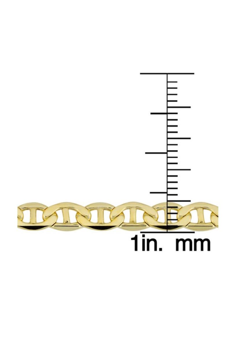 Fremada 14k Gold Filled Men's 5mm Mariner Link Chain Necklace, Alternate, color, 14k Yellow Gold