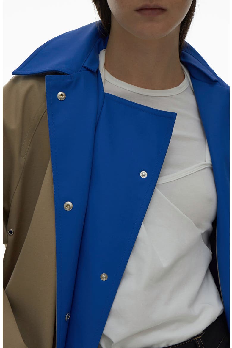Mac Raincoat, Alternate, color, FATIGUE/ ROYAL BLUE