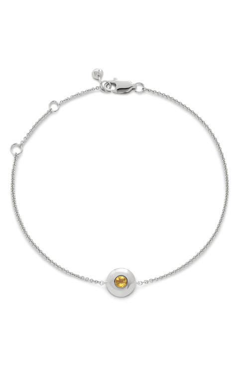 November Birthstone Citrine Bracelet