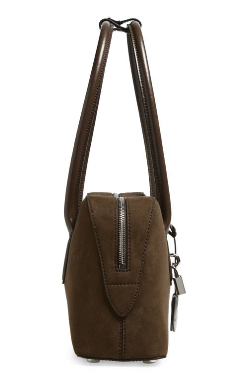Stella Mccartney Ryder Faux Suede Crossbody Bag In Brown